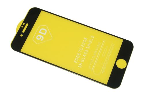 Защитное стекло для iPhone 7/8/SE FULL GLUE (желтая основа) пакет черный оптом, в розницу Центр Компаньон фото 3