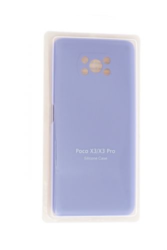 Чехол-накладка для XIAOMI Poco X3 NFC SILICONE CASE закрытый сиреневый (13) оптом, в розницу Центр Компаньон