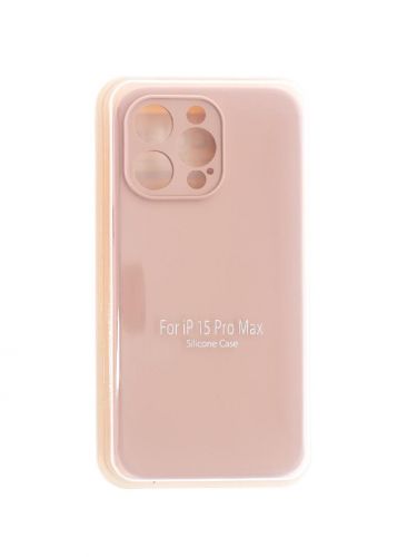 Чехол-накладка для iPhone 15 Pro Max VEGLAS SILICONE CASE Защита камеры светло-розовый (19) - оптовая продажа Чехол-накладка для iPhone 15 Pro Max VEGLAS SILICONE CASE Защита камеры светло-розовый (19) - фото