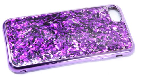 Чехол-накладка для iPhone 7/8/SE YOUNICOU Блестки крупные  PC+TPU фиолетовый оптом, в розницу Центр Компаньон фото 3