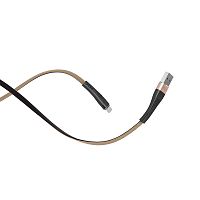 Купить Кабель USB Lightning 8Pin HOCO U39 Slender 2.4A 1.2м золотисто-черный оптом, в розницу в ОРЦ Компаньон