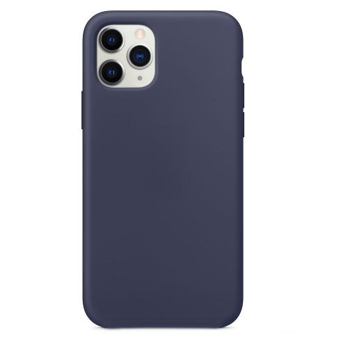 Чехол-накладка для iPhone 11 Pro VEGLAS SILICONE CASE закрытый темно-синий (8) - фото