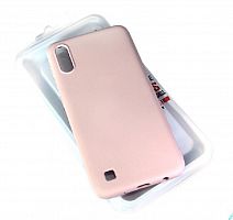 Чехол-накладка для Samsung A105F A10 SOFT TOUCH TPU розовый - фото