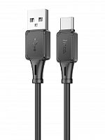 Кабель USB Type-C HOCO X101 Silicone 2.4A 1м черный - фото