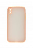 Чехол-накладка для iPhone XS Max VEGLAS Fog светло-розовый - фото