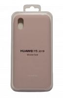 Чехол-накладка для HUAWEI Honor 8S/Y5 2019 SILICONE CASE светло-розовый																							 - фото
