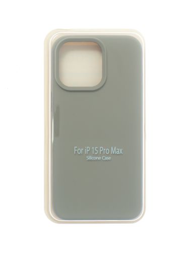 Чехол-накладка для iPhone 15 Pro Max SILICONE CASE закрытый серый (23) оптом, в розницу Центр Компаньон