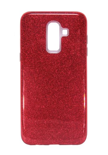 Чехол-накладка для Samsung J810F J8 2018 JZZS Shinny 3в1 TPU красная - оптовая продажа Чехол-накладка для Samsung J810F J8 2018 JZZS Shinny 3в1 TPU красная - фото