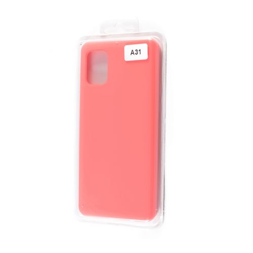 Чехол-накладка для Samsung A315F A31 VEGLAS SILICONE CASE закрытый ярко-розовый (12) - фото