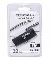 USB флэш карта 32 Gb USB 2.0 Exployd 580 черный - фото