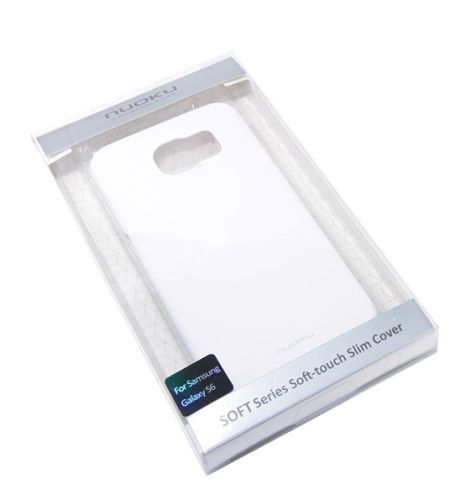 Чехол-накладка для Samsung G920 S6 NUOKU SOFT белый оптом, в розницу Центр Компаньон фото 2