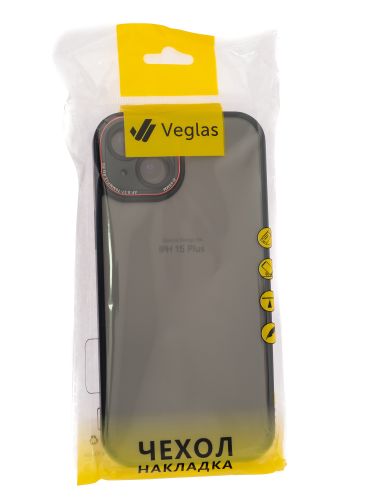 Чехол-накладка для iPhone 15 Plus VEGLAS Crystal Shield черный оптом, в розницу Центр Компаньон фото 3