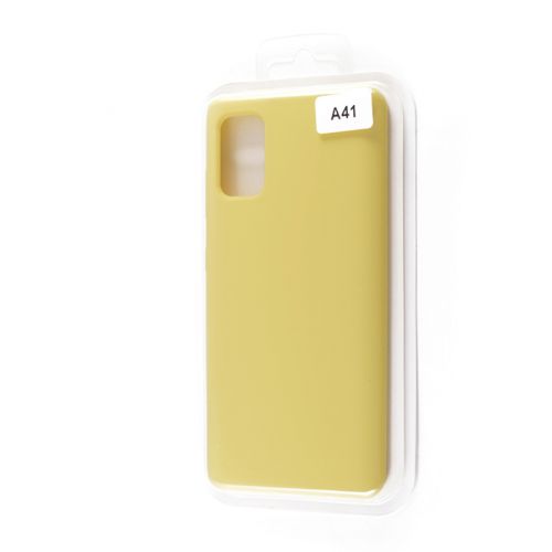 Чехол-накладка для Samsung A415F A41 VEGLAS SILICONE CASE закрытый желтый (20) - фото