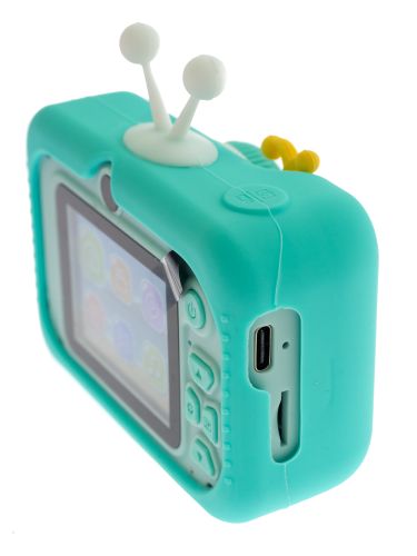 Детская игрушка фотоаппарат Q1 бирюзовый оптом, в розницу Центр Компаньон фото 3
