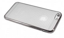 Купить Чехол-накладка для iPhone 6/6S C-CASE РАМКА DIAMOND TPU серебро оптом, в розницу в ОРЦ Компаньон