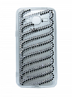 Чехол-накладка для SAMSUNG J320 YOUNICOU стразы LINES PC+TPU Вид 5 - фото