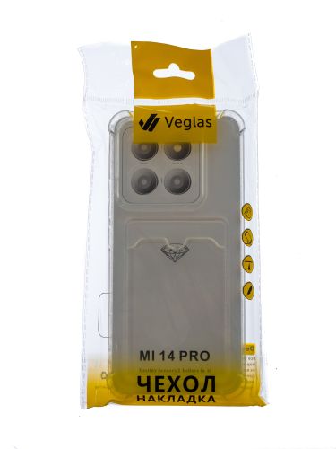Чехол-накладка для XIAOMI Mi 14 Pro VEGLAS Air Pocket прозрачный оптом, в розницу Центр Компаньон фото 4