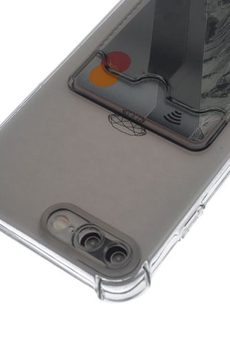 Чехол-накладка для iPhone 7/8 Plus VEGLAS Air Pocket черно-прозрачный оптом, в розницу Центр Компаньон фото 3
