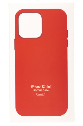 Чехол-накладка для iPhone 12 Mini SILICONE TPU поддержка MagSafe красный коробка оптом, в розницу Центр Компаньон фото 4