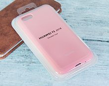 Чехол-накладка для HUAWEI Honor 7A RUS/Y5 2018/Y5 Prime 2018 SILICONE CASE закрытый розовый - фото