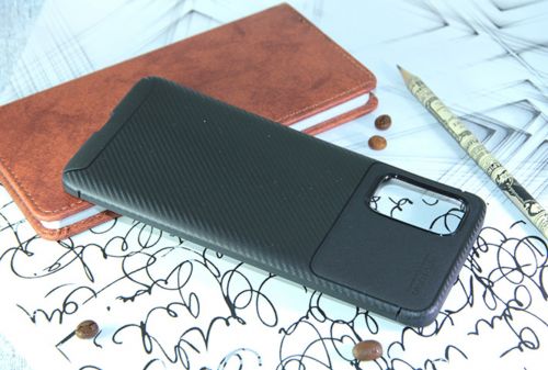 Чехол-накладка для Samsung G985 S20 Plus BECATION BEETLES CARBON TPU ANTISHOCK черный - фото фото 3