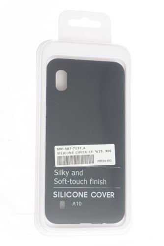 Чехол-накладка для Samsung A105F A10 SILICONE CASE NL OP закрытый черный (3) оптом, в розницу Центр Компаньон фото 4