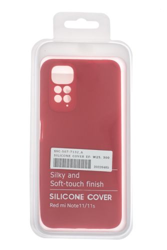 Чехол-накладка для XIAOMI Redmi Note 11S SILICONE CASE OP закрытый красный (1) оптом, в розницу Центр Компаньон фото 4