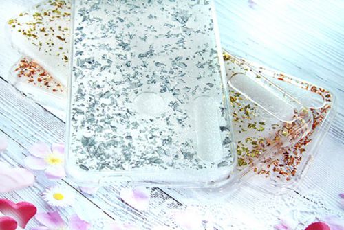 Чехол-накладка для HUAWEI Y9 2019 GLITTER TPU серебро - фото фото 3