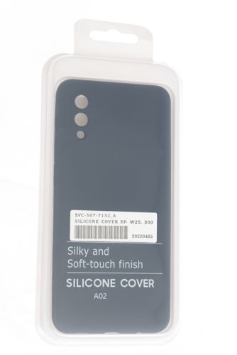 Чехол-накладка для Samsung A022G A02 SILICONE CASE NL OP закрытый темно-синий (8) оптом, в розницу Центр Компаньон фото 4
