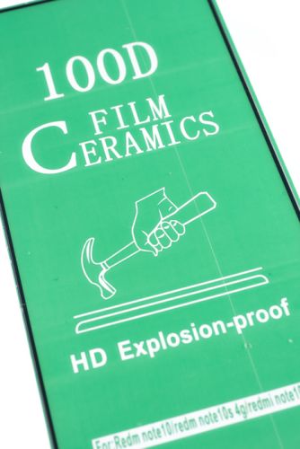 Защитная пленка для XIAOMI Redmi Note 10 CERAMIC пакет черная оптом, в розницу Центр Компаньон фото 2