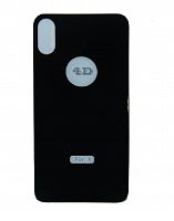 Защитное стекло для iPhone X/XS/11 Pro 4D ЗАДНЕЕ пакет черный - фото