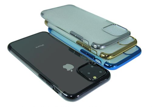 Чехол-накладка для iPhone 11 Pro Max ELECTROPLATED TPU DOKA черный - фото фото 2