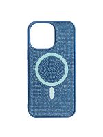 Чехол-накладка для iPhone 14 Pro Max VEGLAS Diamond Magnetic синий - фото