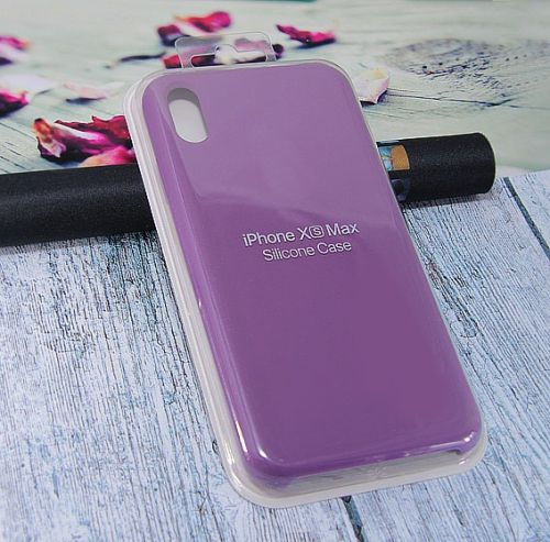 Чехол-накладка для iPhone XS Max SILICONE CASE фиолетовый (45) оптом, в розницу Центр Компаньон фото 2