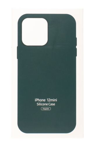 Чехол-накладка для iPhone 12 Mini SILICONE TPU поддержка MagSafe темно-зеленый коробка оптом, в розницу Центр Компаньон фото 5