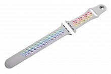 Купить Ремешок для Apple Watch Sport Colorful Отверстия 42/44mm светло-серый оптом, в розницу в ОРЦ Компаньон