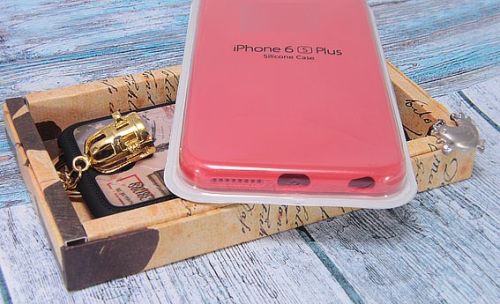 Чехол-накладка для iPhone 6/6S Plus  SILICONE CASE закрытый красный (14) оптом, в розницу Центр Компаньон фото 2