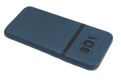Чехол-накладка для Samsung G955H S8 Plus NEW LINE LITCHI TPU синий - оптовая продажа фото 3 Чехол-накладка для Samsung G955H S8 Plus NEW LINE LITCHI TPU синий - фото фото 3