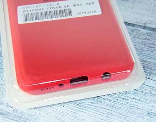 Чехол-накладка для Samsung M20 SILICONE CASE закрытый красный - фото фото 2