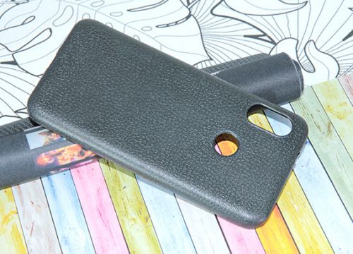 Чехол-накладка для XIAOMI Mi A2 Lite FASHION LITCHI TPU черный - фото
