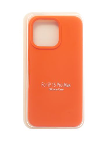 Чехол-накладка для iPhone 15 Pro Max VEGLAS SILICONE CASE NL закрытый персиковый (2) оптом, в розницу Центр Компаньон