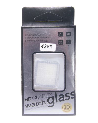 Защитное стекло для Apple Watch (42) 3D CURVED коробка оптом, в розницу Центр Компаньон фото 3