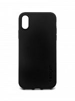Чехол-накладка для iPhone X/XS SPIGEN TPU черный - фото