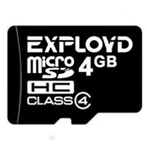 Карта памяти MicroSD 4 Gb Класс 4 Exployd без адаптера - оптовая продажа Карта памяти MicroSD 4 Gb Класс 4 Exployd без адаптера - фото