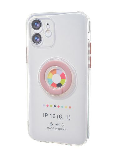 Чехол-накладка для iPhone 12 NEW RING TPU розовый оптом, в розницу Центр Компаньон фото 2