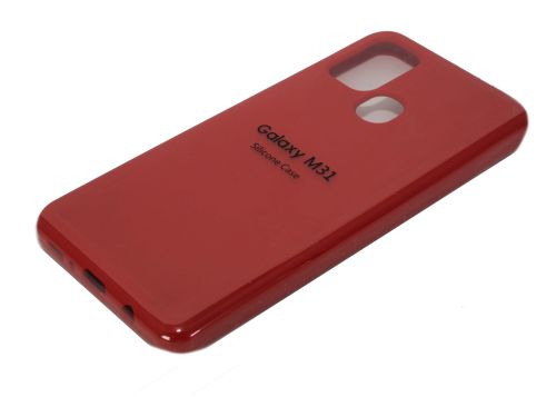 Чехол-накладка для Samsung M315F M31 SILICONE CASE закрытый красный (1) оптом, в розницу Центр Компаньон фото 2