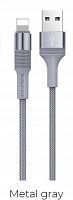 Купить Кабель USB Lightning 8Pin BOROFONE BX21 Outstanding 2.4A 1м серый оптом, в розницу в ОРЦ Компаньон