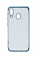 Чехол-накладка для Samsung A305F A30/A205F A20 ELECTROPLATED TPU DOKA синий - фото