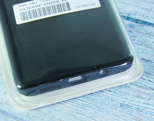 Чехол-накладка для Samsung A750F A7 2018 SILICONE CASE закрытый черный - фото фото 2