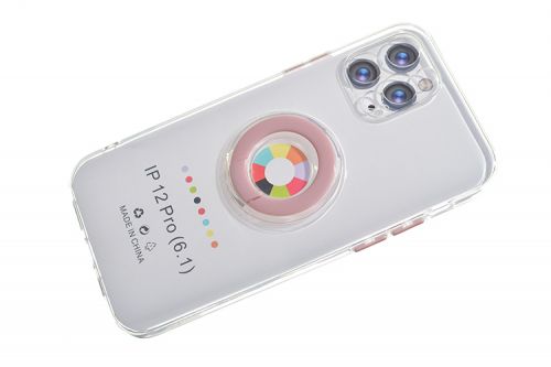 Чехол-накладка для iPhone 12 Pro NEW RING TPU розовый - оптовая продажа фото 3 Чехол-накладка для iPhone 12 Pro NEW RING TPU розовый - фото фото 3